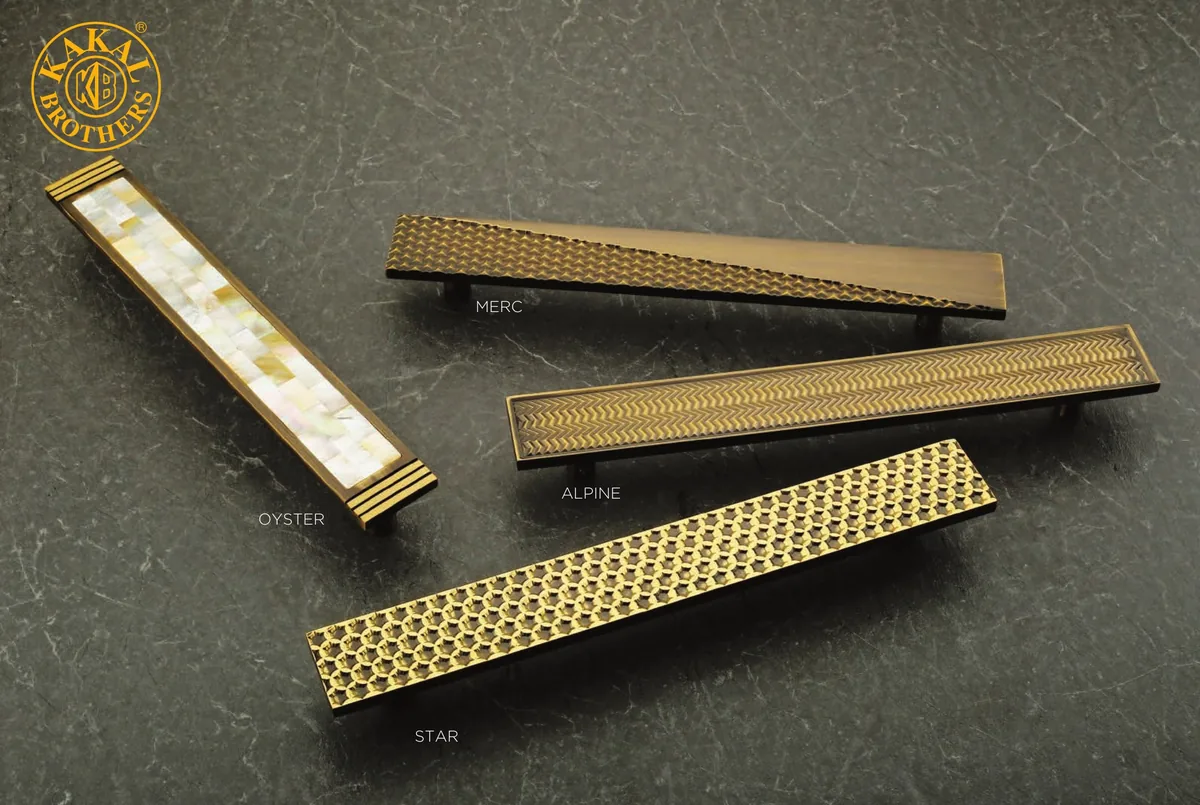 Merc, Alpine, Oyster and Star cabinet handles